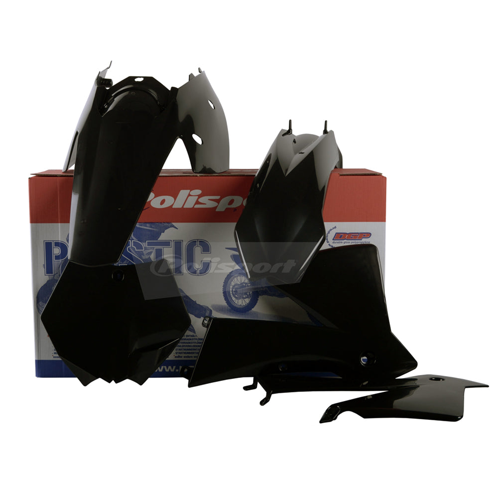 Polisport Plastics Box Kit For KTM SX 125 Black 2003-2004